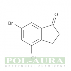 1h-inden-1-on, 6-bromo-4-chloro-2,3-dihydro-/ 98% [1260017-17-1]