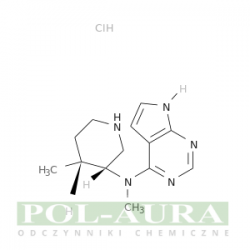 Chlorowodorek 7h-pirolo[2,3-d]pirymidyno-4-aminy, n-metylo-n-[(3r,4r)-4-metylo-3-piperydynylo]-, (1:1)/ 97% [1260590 -51-9]