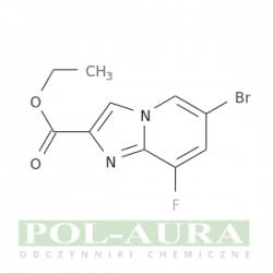 Kwas imidazo[1,2-a]pirydyno-2-karboksylowy, 6-bromo-8-fluoro-, ester etylowy/ 97% [1260763-32-3]