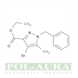 Kwas 1h-pirazolo-3-karboksylowy, 4-bromo-5-metylo-1-(fenylometylo)-, ester etylowy/ 95% [1262415-66-6]