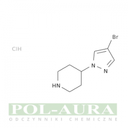 Piperydyna, 4-(4-bromo-1h-pirazol-1-ilo)-, chlorowodorek (1:1)/ 98% [1263378-44-4]