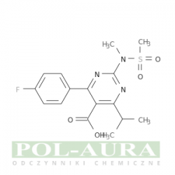 Kwas 5-pirymidynokarboksylowy, 4-(4-fluorofenylo)-6-(1-metyloetylo)-2-[metylo(metylosulfonylo)amino]-/ 95% [1263475-93-9]