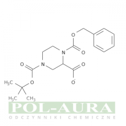 Kwas 1,2,4-piperazynotrikarboksylowy, ester 4-(1,1-dimetyloetylo) 1-(fenylometylo)/ 97% [126937-41-5]