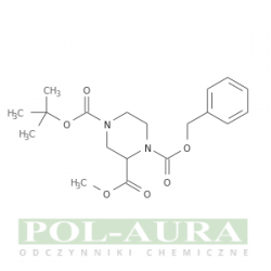 Kwas 1,2,4-piperazynotrikarboksylowy, ester 4-(1,1-dimetyloetylo) 2-metylo-1-(fenylometylo)/ 96% [126937-42-6]