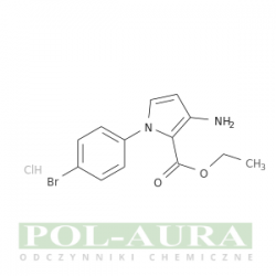 Kwas 1h-pirolo-2-karboksylowy, 3-amino-1-(4-bromofenylo)-, ester etylowy, chlorowodorek (1:1)/ 97% [1272673-95-6]