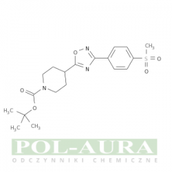 Kwas 1-piperydynokarboksylowy, 4-[3-[4-(metylosulfonylo)fenylo]-1,2,4-oksadiazol-5-ilo]-, ester 1,1-dimetyloetylowy/ 97% [1272756-23-6]