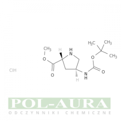 D-Proline, 4-[[(1,1-dimethylethoxy)carbonyl]amino]-, methyl ester, hydrochloride (1:1), (4S)-/ 95% [1279032-67-5]