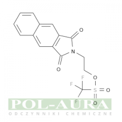 Kwas metanosulfonowy, ester 1,1,1-trifluoro-, 2-(1,3-dihydro-1,3-diokso-2h-benz[f]izoindol-2-ilo)etylu/ 90% [128651-50-3 ]