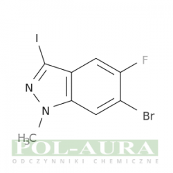 1H-Indazole, 6-bromo-5-fluoro-3-iodo-1-methyl-/ 95% [1286734-96-0]