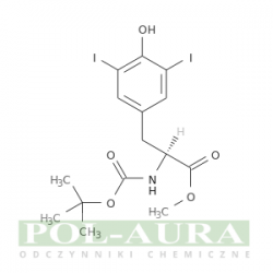 L-tyrozyna, n-[(1,1-dimetyloetoksy)karbonylo]-3,5-dijodo-, ester metylowy/ 97% [128781-80-6]