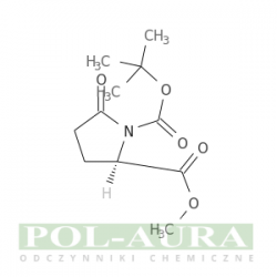 Kwas 1,2-pirolidynodikarboksylowy, 5-okso-, 1-(1,1-dimetyloetylo) 2-metylowy, (2r)-/ 95% [128811-48-3]