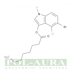 Kwas oktanowy, ester 5-bromo-4-chloro-1h-indol-3-ilu/ 98% [129541-42-0]