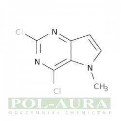 5h-pirolo[3,2-d]pirymidyna, 2,4-dichloro-5-metylo-/ 98% [129872-81-7]