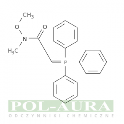 Acetamid, n-metoksy-n-metylo-2-(trifenylofosforanylideno)-/ 95% [129986-67-0]