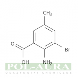 Kwas benzoesowy, 2-amino-3-bromo-5-metylo-/ 98% [13091-43-5]