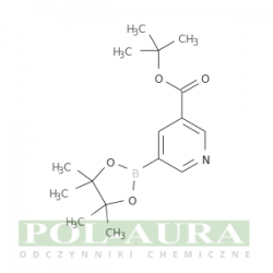 Kwas 3-pirydynokarboksylowy, 5-(4,4,5,5-tetrametylo-1,3,2-dioksaborolan-2-ylo)-, ester 1,1-dimetyloetylowy/ 95% [1309982-38-4]