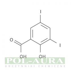 Kwas benzoesowy, 2-hydroksy-3,5-dijodo-/ 98% [133-91-5]