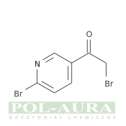 Etanon, 2-bromo-1-(6-bromo-3-pirydynylo)-/ 95% [136592-20-6]