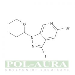 1h-pyrazolo[3,4-c]pirydyna, 5-bromo-3-jodo-1-(tetrahydro-2h-piran-2-ylo)-/ 97% [1369509-72-7]