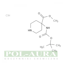 Kwas 4-piperydynokarboksylowy, 4-[[(1,1-dimetyloetoksy)karbonylo]amino]-, ester metylowy, chlorowodorek (1:1)/ 95% [1381947-68-7]