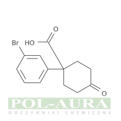 Kwas cykloheksanokarboksylowy, 1-(3-bromofenylo)-4-okso-/ 95% [1385694-53-0]