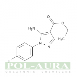 Kwas 1h-pirazolo-4-karboksylowy, 5-amino-1-(4-fluorofenylo)-, ester etylowy/ 95% [138907-68-3]