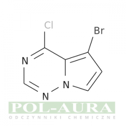 Pirolo[2,1-f][1,2,4]triazyna, 5-bromo-4-chloro-/ 97% [1403767-33-8]