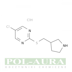 Pyrimidine, 5-chloro-2-[(3-pyrrolidinylmethyl)thio]-, hydrochloride (1:1)/ 95% [1417794-07-0]