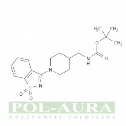 Carbamic acid, N-[[1-(1,1-dioxido-1,2-benzisothiazol-3-yl)-4-piperidinyl]methyl]-, 1,1-dimethylethyl ester/ 95% [1420820-73-0]