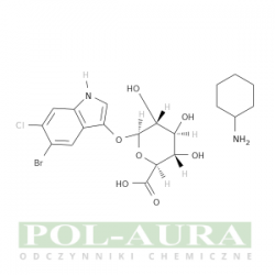 Kwas ß-d-glukopiranozyduronowy, 5-bromo-6-chloro-1h-indol-3-il, kompd. z cykloheksanoaminą (1:1)/ 98,0% [144110-43-0]