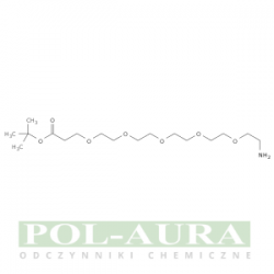 Kwas 4,7,10,13,16-pentaoksaoktadekanowy, 18-amino-, 1,1-dimetyloetylowy ester/ 97% [1446282-18-3]