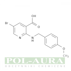 Kwas 3-pirydynokarboksylowy, 5-bromo-2-[[(4-metoksyfenylo)metylo]amino]-/ 95% [1456000-34-2]