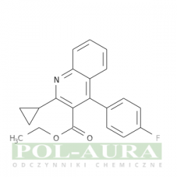Kwas 3-chinolinokarboksylowy, 2-cyklopropylo-4-(4-fluorofenylo)-, ester etylowy/ 97% [148516-11-4]