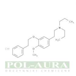 Benzeneethanamine, 4-methoxy-3-(2-phenylethoxy)-N,N-dipropyl-, hydrochloride (1:1)/ 95% [149409-57-4]