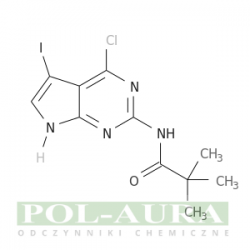 Propanamid, n-(4-chloro-5-jodo-7h-pirolo[2,3-d]pirymidyn-2-ylo)-2,2-dimetylo-/ 98% [149765-16-2]