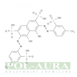 Kwas 2,7-naftalenodisulfonowy, 4,5-dihydroksy-3,6-bis[2-(4-metylo-2-sulfofenylo)diazenylo]- [14979-11-4]