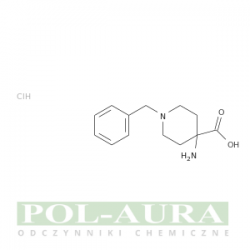 4-Piperidinecarboxylic acid, 4-amino-1-(phenylmethyl)-, hydrochloride (1:1)/ 97% [150435-80-6]