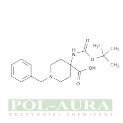 Kwas 4-piperydynokarboksylowy, 4-[[(1,1-dimetyloetoksy)karbonylo]amino]-1-(fenylometylo)-/ 97% [150435-81-7]