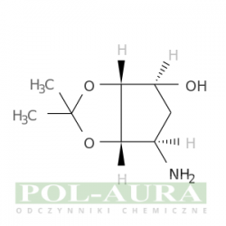 4h-cyklopenta-1,3-dioksol-4-ol, 6-aminotetrahydro-2,2-dimetylo-, (3ar,4s,6r,6as)-/ 97% [155899-66-4]