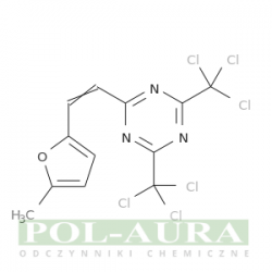 1,3,5-triazyna, 2-[2-(5-metylo-2-furanylo)etenylo]-4,6-bis(trichlorometylo)-/ 85,0% [156360-76-8]