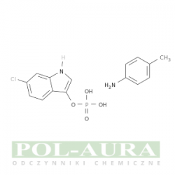 1h-indol-3-ol, 6-chloro-, diwodorofosforan (ester), kompd. z 4-metylobenzenoaminą (1:1) (9ci)/ 98% [159954-33-3]