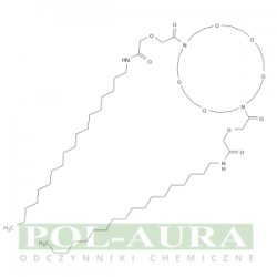 Acetamide, 2,2'-[1,4,7,13,16-pentaoxa-10,19-diazacycloheneicosane-10,19-diylbis[(2-oxo-2,1-ethanediyl)oxy]]bis[N-octadecyl- [160563-01-9]