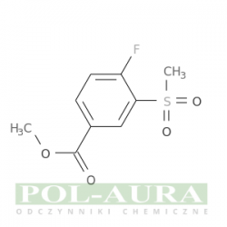 Kwas benzoesowy, 4-fluoro-3-(metylosulfonylo)-, ester metylowy/ 97% [160819-39-6]