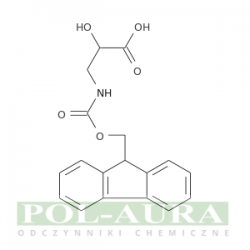 Kwas propanowy, 3-[[(9h-fluoren-9-ylometoksy)karbonylo]amino]-2-hydroksy-/ 97% [161125-36-6]