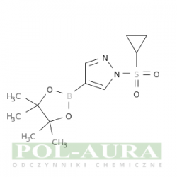 1h-pirazol, 1-(cyklopropylosulfonylo)-4-(4,4,5,5-tetrametylo-1,3,2-dioksaborolan-2-ylo)-/ 98% [1612172-62-9]