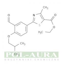 Kwas 5-tiazolokarboksylowy, 2-[3-formylo-4-(2-metylopropoksy)fenylo]-4-metylo-, ester etylowy/ 98% [161798-03-4]