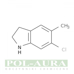 1h-indol, 6-chloro-2,3-dihydro-5-metylo-/ 98% [162100-44-9]