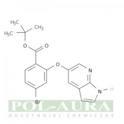 Kwas benzoesowy, 4-bromo-2-(1h-pirolo[2,3-b]pirydyn-5-yloksy)-, ester 1,1-dimetyloetylowy/ 98% [1628047-84-6]