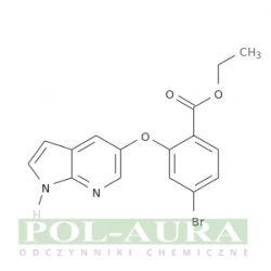 Kwas benzoesowy, 4-bromo-2-(1h-pirolo[2,3-b]pirydyn-5-yloksy)-, ester etylowy/ 98% [1630101-74-4]