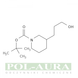 1-Piperidinecarboxylic acid, 3-(3-hydroxypropyl)-, 1,1-dimethylethyl ester/ 95% [163210-22-8]